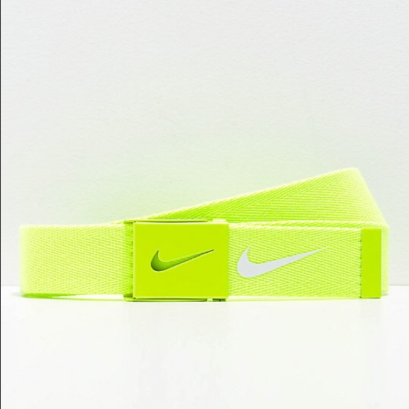 Nike Accessories - Nike Tech Essentials Volt Green Web Belt